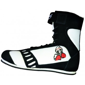 Black Suede High Top Boxing Shoes